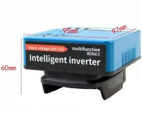 Повышающий аккумуляторный преобразователь Makita 18V-21V в 220V, Инвертор напряжения 18-21В в 220В 3USB 2 розетки от аккумуляторной батареи Синий