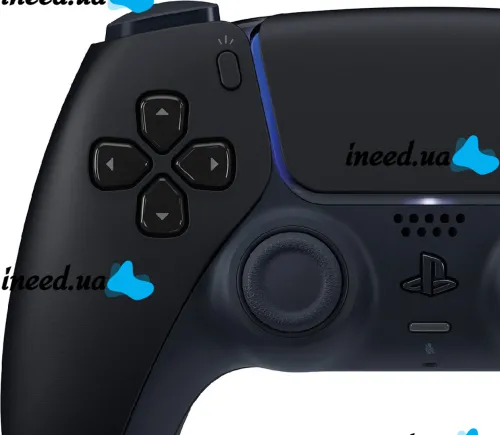 Беспроводной джойстик геймпад Sony PlayStation DualSense PS5 Black аккумуляторный игровой контроллер с микрофоном для приставки Черный