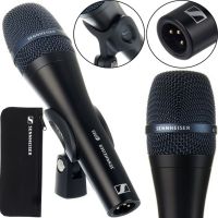 Ручной проводной микрофон Sennheiser Evolution E965 для пения, Вокальный однонаправленный конденсаторный микрофон для записи и караоке Черный