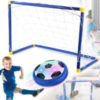 Воздушный аэрофутбол Floating Football футбольные ворота с аэромячом на батарейках и подсветкой, детский игровой набор для игры в футбол 696-44