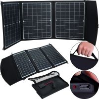 Складная портативая солнечная панель GD-ZD1845 45W 17.8V на 3 секции с USB для зарядки телефона, Водонепроницаемая гибкая батарея 45Вт для кемпинга