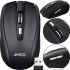 Беспроводная оптическая мышка Jedel W550 Black 1000 DPI игровая для компьютера и ноутбука 2.4GHZ на батарейке, Геймерская USB мышь 98127 Черная