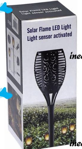 Садовый фонарь с эффектом пламени Solar Flame Led Light XF-6017 52 см водонепроницаемый уличный LED светильник факел на солнечной батарее XF6017