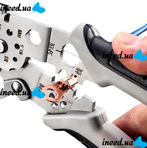Многофункциональные клещи стриппер Cable Cutter CH-51 20в1 для зачистки и обжимки проводов, Каблерез резак для кабелей, проволоки и снятия изоляции