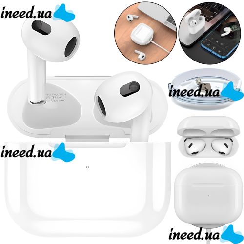 Беспроводные Bluetooth наушники Borofone BW13 TWS гарнитура с встроенным микрофоном и шумоподавлением, сенсорные вкладыши в кейсе Android iOS Белые