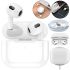 Borofone BW13 TWS Wireless Bluetooth Headset with built-in microphone and noise canceling, touch-sensitive earbuds in Android iOS White case