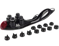 Электрический ручной массажер Quad Action Percussion Massager TK-88-2 для всего тела 28 Вт, 12 в 1, Вибрационный мышечный мультимассажер для спины