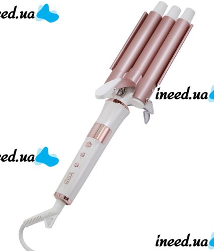 VGR V-599 90W Triple wave wave curler VGR V-599 90W 22mm ceramic triple wave curlers for 3 waves, a device for styling and curling Hollywood curls from the network