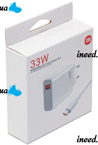 Сетевое зарядное устройство Xiaomi 33W Power Adapter Suit адаптер USB Type-C блок питания с быстрой зарядкой Mi Turbo для телефона 33В Белый