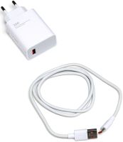 Сетевое зарядное устройство Xiaomi 33W Power Adapter Suit адаптер USB Type-C блок питания с быстрой зарядкой Mi Turbo для телефона 33В Белый