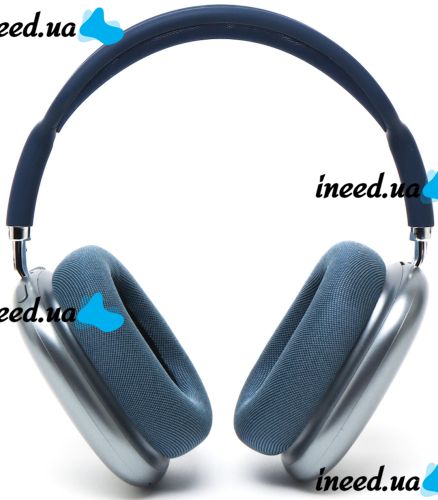 Беспроводные Bluetooth наушники AirPods Max Blue полноразмерные блютуз стереонаушники с микрофоном и шумоподавлением в чехле Smart Case MGYJ3 Синие