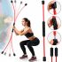Ffelix Rod vibration trainer, a training gymnastic stick for fitness and yoga, flexibar-a body bar for the muscles of the arms, back and body Red