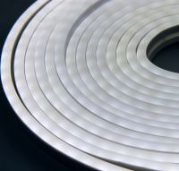 Светодиодная силиконовая лента Led Neon 0719 Белая 5 м неоновая гибкая подсветка в силиконе с блоком питания от сети 3000К IP65 12V-220V White