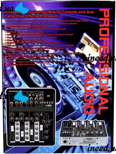 Профессиональный микшерный пульт Yamaha Mixer BT4000 2ch BT 4-канальный активный аудиомикшер со встроенным усилителем и Bluetooth MX-4000BT Черный
