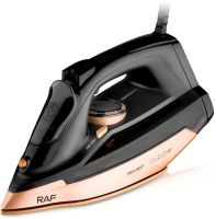Iron with steam generator RAF R.1305 2600W 300 ml steam iron with ceramic soleplate and vertical steaming on a stand for ironing clothes