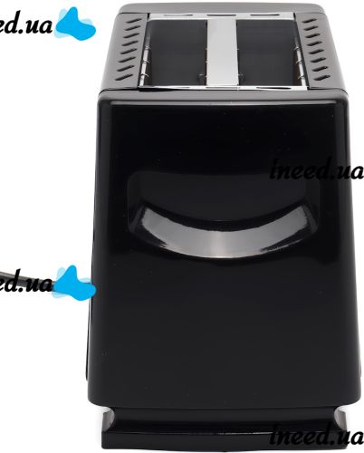 Электрический тостер Bitek BT-263 Black 1000w кухонный горизонтальный электротостер на 2 тоста для хлеба со съёмным поддоном 2 Slice Toaster Черный