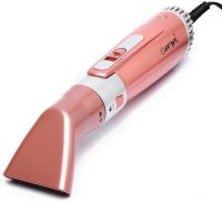 Мультистайлер для укладки Gemei GM-4831 7 в 1 фен щетка с насадками 2200W плойка щипцы Gemmy для сушки, завивки, выпрямления и объема волос Розовая