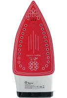 Electric Steam Iron Domotec MS-2202 with Water Tank 2200W Teflon Sole with Steam and Dry Ironing Mode for Clothes MS2202 Red