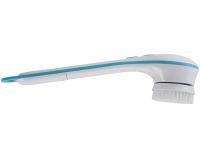 Spin Spa 5-in-1 massage brush for washing and cleansing the face and body, electric massager for shower, bathtub, massager brush with replaceable nozzles White