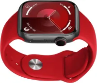 Наручные Смарт часы Smart Watch T500 спортивные с микрофоном, тонометром IP67 Aluminium 44mm Умные часы с функциями фитнеса и здоровья Красные