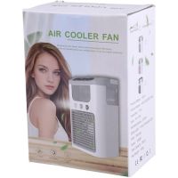 Настольный вентилятор с увлажнителем Ice Cooler K918 600 мл с RGB подсветкой, Мини кондиционер увлажнитель воздуха с отсеком для льда от USB