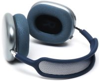 Беспроводные Bluetooth наушники AirPods Max Blue полноразмерные блютуз стереонаушники с микрофоном и шумоподавлением в чехле Smart Case MGYJ3 Синие