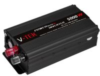 Автомобильный инвертор V-TEK PowerMaxx SSK-5000W 12V-220V от прикуривателя и аккумулятора, Авто преобразователь напряжения тока 12В 5000Вт, Черный