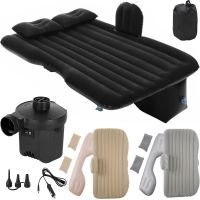 Надувной автомобильный матрас на заднее сиденье Car Travel Bed CT-001 135x80 см с подголовником , Универсальная кровать в авто с насосом и подушками