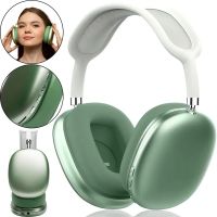 Накладные беспроводные наушники Bluetooth Macaron P9 Max с Aux, Полноразмерные блютуз стереонаушники со слотом карты памяти MicroSD, TF Card Зеленые