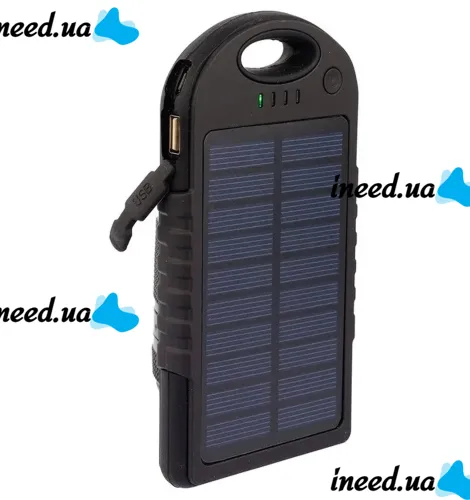 Портативний зарядний пристрій Power Bank Solar Charger JS-3 50000 mAh повербанк c карабіном на сонячній батареї, зовнішній акумулятор 50000 маг