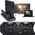 Подставка для игровой приставки PS4 Slim, Pro Skytech 5 в 1 Зарядная док-станция для джойстиков Playstation 4 стенд с охлаждением и usb-хаб