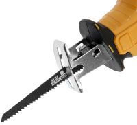 Аккумуляторная сабельная пила DeWalt DCS312NT 24V 2 аккумулятора и 4 пилы для резки металла дерева, Электропила лобзик с набором полотен в кейсе