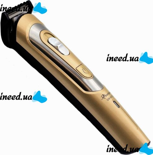 Wireless Men's Hair Clipper Gemei GM-6112 Handheld Rechargeable Beard Trimmer with Replaceable Nozzles Geemy GM-6112 