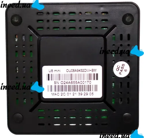 Смарт приставка Smart TV Box U8 Mini 4Gb/32GB Android с пультом, ТВ медиаплеер 4K Андроид со встроенным Wi-Fi модулем для телевизора Черная