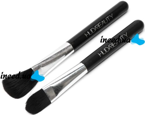 Набор кистей для макияжа Huda Beauty 12 штук, кисти для профессионального макияжа глаз, губ и лица, кисточки в металлической коробке