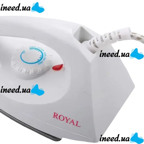 Ручной паровой утюг Royal Deluxe Dry Iron YPF-2003A с тефлоновым покрытием для сухой глажки одежды, Электрический 1000W с регулятором температуры