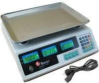 Торговые электронные весы Domotec MS-228 до 50 кг 6V точность деления 5гр, Настольные весы Домотек для торговли от сети от аккумулятора