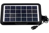 Солнечная панель Cclamp Solar Panel CL-639 4W 6V IP65 портативная батарея с мультикабелем USB для зарядки мобильных устройств от солнца 639CL