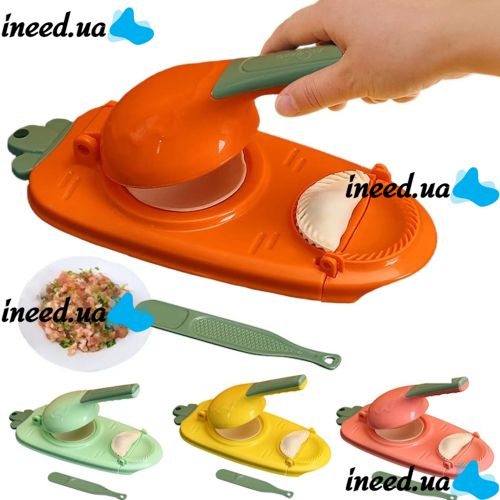 Manual machine for modeling homemade dumplings and dumplings Dumpling Maker 2 in 1, Universal mechanical preform for rolling dough, Dumpling maker