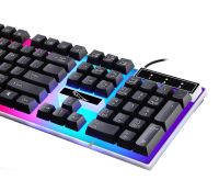 Игровой набор Gaming ZGB G21B проводная игровая клавиатура и мышь для ПК с RGB светодиодной подсветкой, Компьютерный комплект мышка и клавиатура