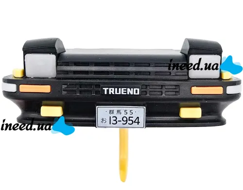 Настенный держатель органайзер для ключей в стиле Toyota Trueno AE86 с LED подсветкой фар, Настенная авто ключница с 1 крючком от батареек