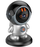 Wireless Baby Monitor Wi-Fi IP Surveillance Camera ESCAM PT302 Cosmonaut with Motion Sensor and Call Function, Rotary Baby Monitor 2K Gray