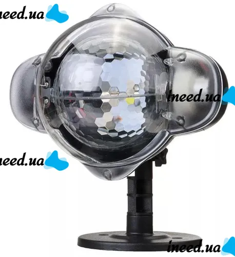 Уличный лазерный LED проектор Christmas Snowfall Projector WL-808 Снегопад с пультом, Светодиодный новогодний дискошар, Новогодняя уличная подсветка 