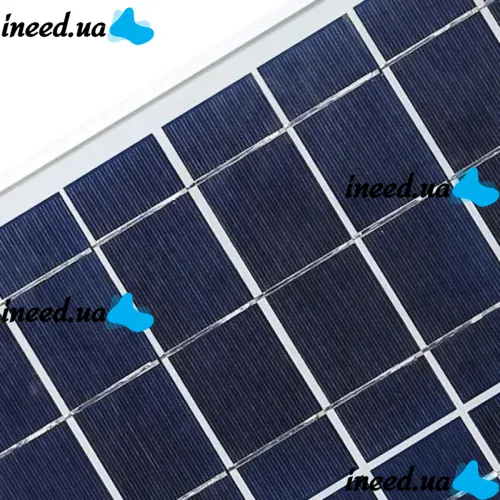Универсальная поликристаллическая солнечная панель Solar board Komaes 50W 18V 54x70x2.5 см, Солнечная батарея KM(P)50 для зарядки от солнца Черная