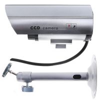 Уличный муляж камеры DUMMY IR CAMERA RR201 с мигающим светодиодом, Наружная камера обманка на батарейках, Видеокамера-обманка с ИК-подсветкой