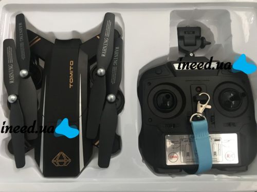 Квадрокоптер складной профессиональный D5HW DRONE s9 Phantom Pro с WIFI камерой, Дрон с подсветкой на аккумуляторе Коптер на радиоуправлении 4 DRC V4
