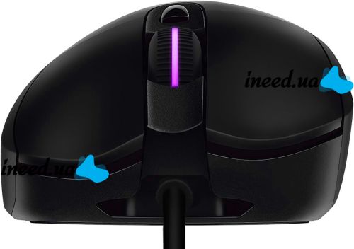 Игровая компьютерная мышь Logitech G403 Gaming Mouse проводная USB геймерская мышка с RGB подсветкой для ПК компьютера и ноутбука G-403 Черная