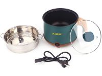 Электрическая рисоварка Rice Cooker JU-551 1.8 л 600 W кастрюля пароварка для жарки и варки с антипригарным покрытием и таймером Зеленая Jubake