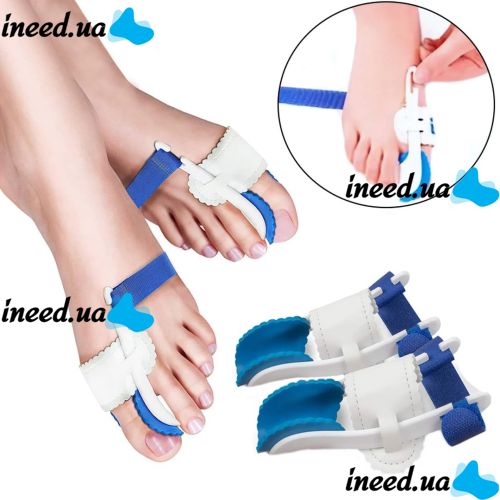 PRoFOOT Goodnight Bunion valgus hinge splint on the big toe 2 pieces, Orthopedic valgus night bandage retainer with hinge No1668