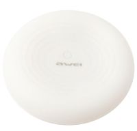Бездротове зарядний пристрій Awei W7 10w з підсвічуванням 7 кольорів White, універсальна бездротова зарядка 10 Вт Авей Білий